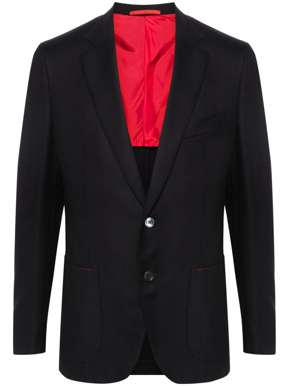 Isaia single-breasted blazer - Blue von Isaia