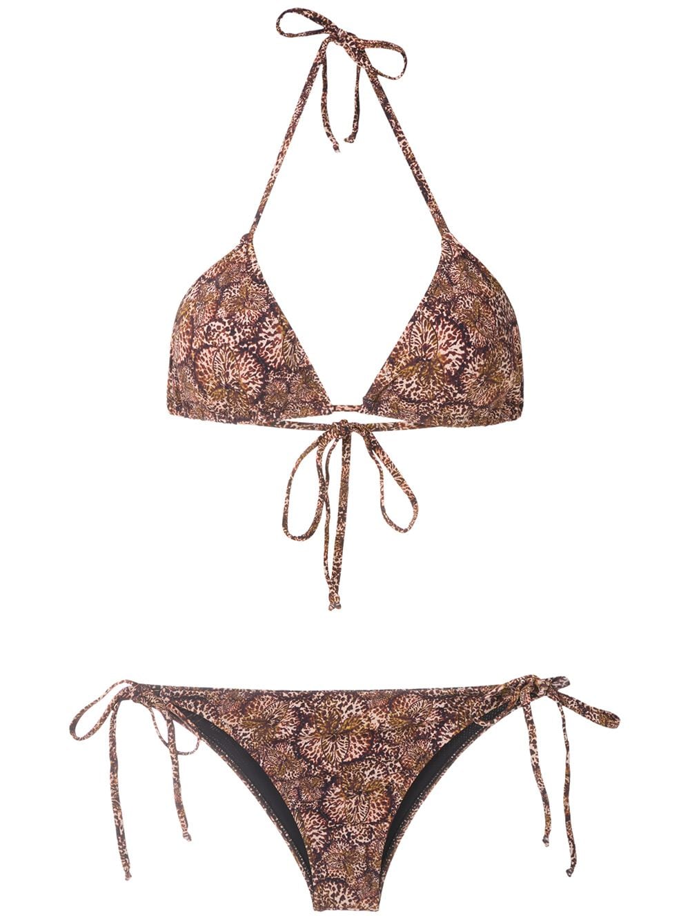 Isolda Borakay tie bikini set - Brown von Isolda