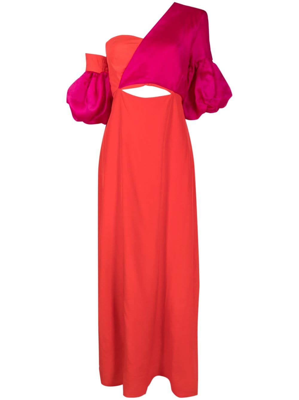 Isolda Greta asymmetric silk dress - Multicolour von Isolda