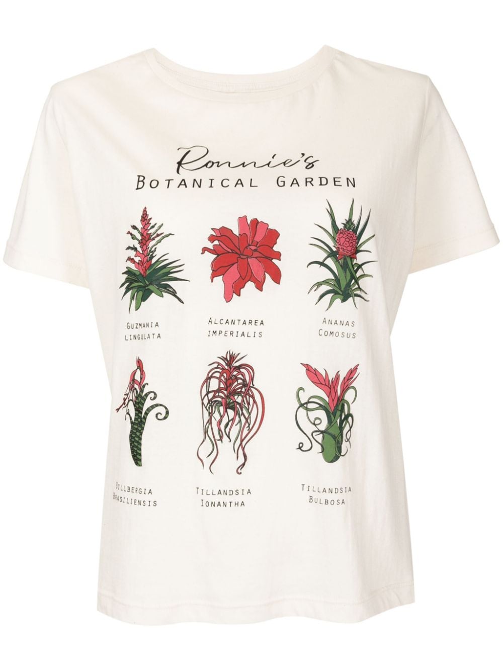 Isolda Ronnie's Botanical Garden cotton T-shirt - Neutrals von Isolda