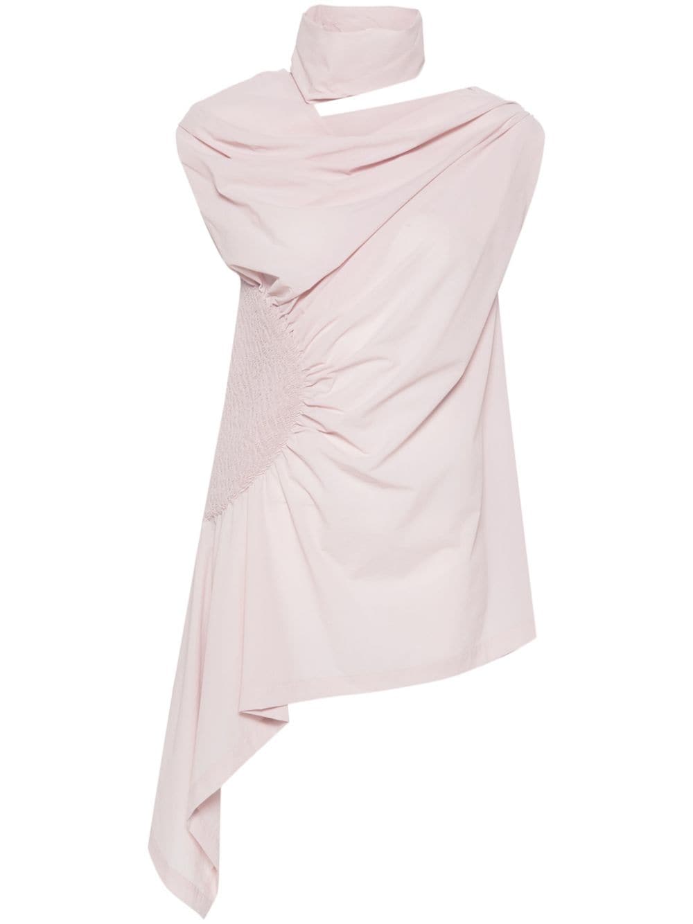 Issey Miyake crepe draped sleeveless blouse - Pink von Issey Miyake