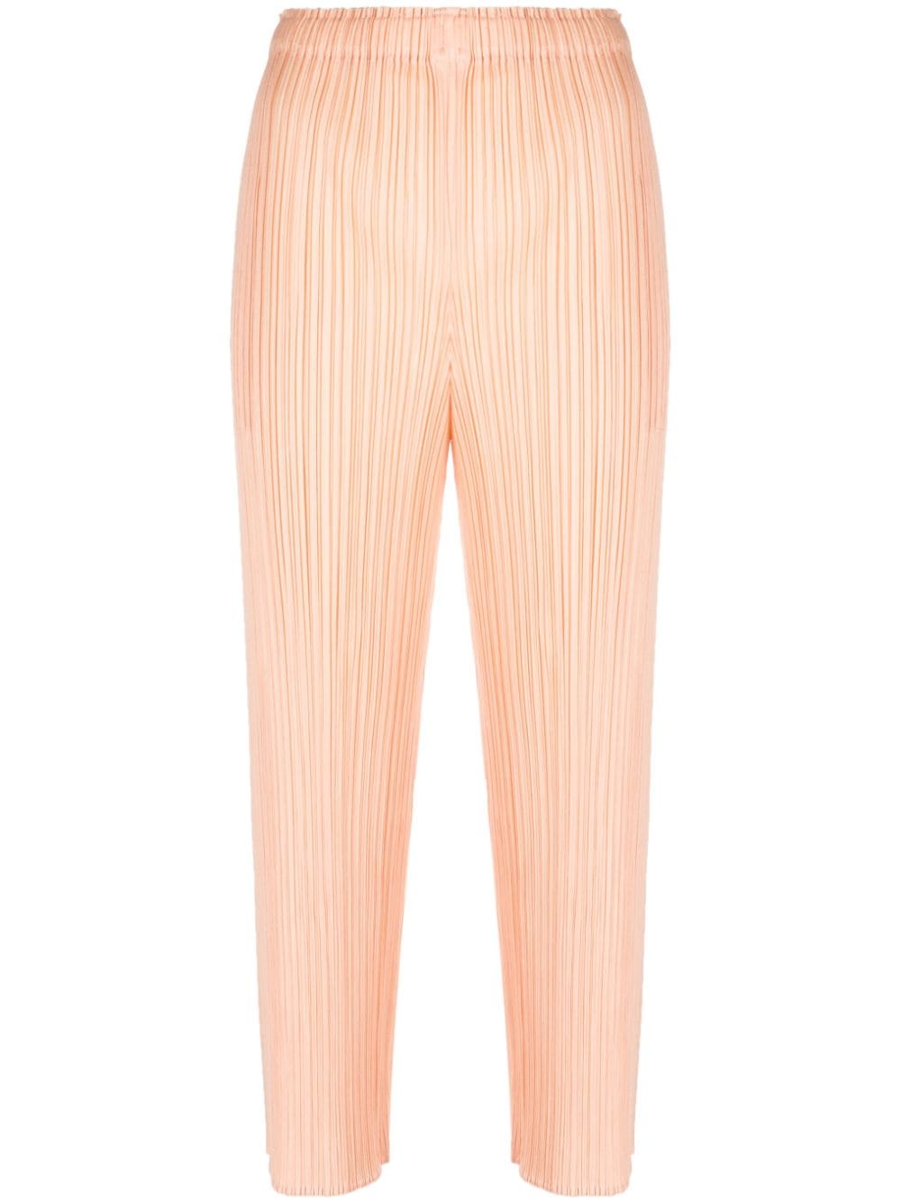 Issey Miyake plissé-effect cropped trousers - Pink von Issey Miyake