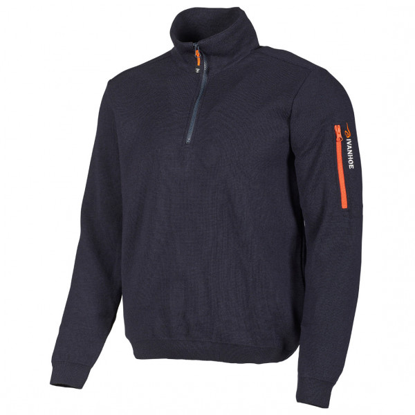 Ivanhoe of Sweden - Hadar Half Zip - Wollpullover Gr L;M;XL;XXL grau von Ivanhoe of Sweden