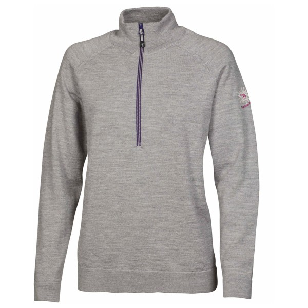 Ivanhoe of Sweden - Women's Jana Half Zip - Merinopullover Gr 40 grau von Ivanhoe of Sweden