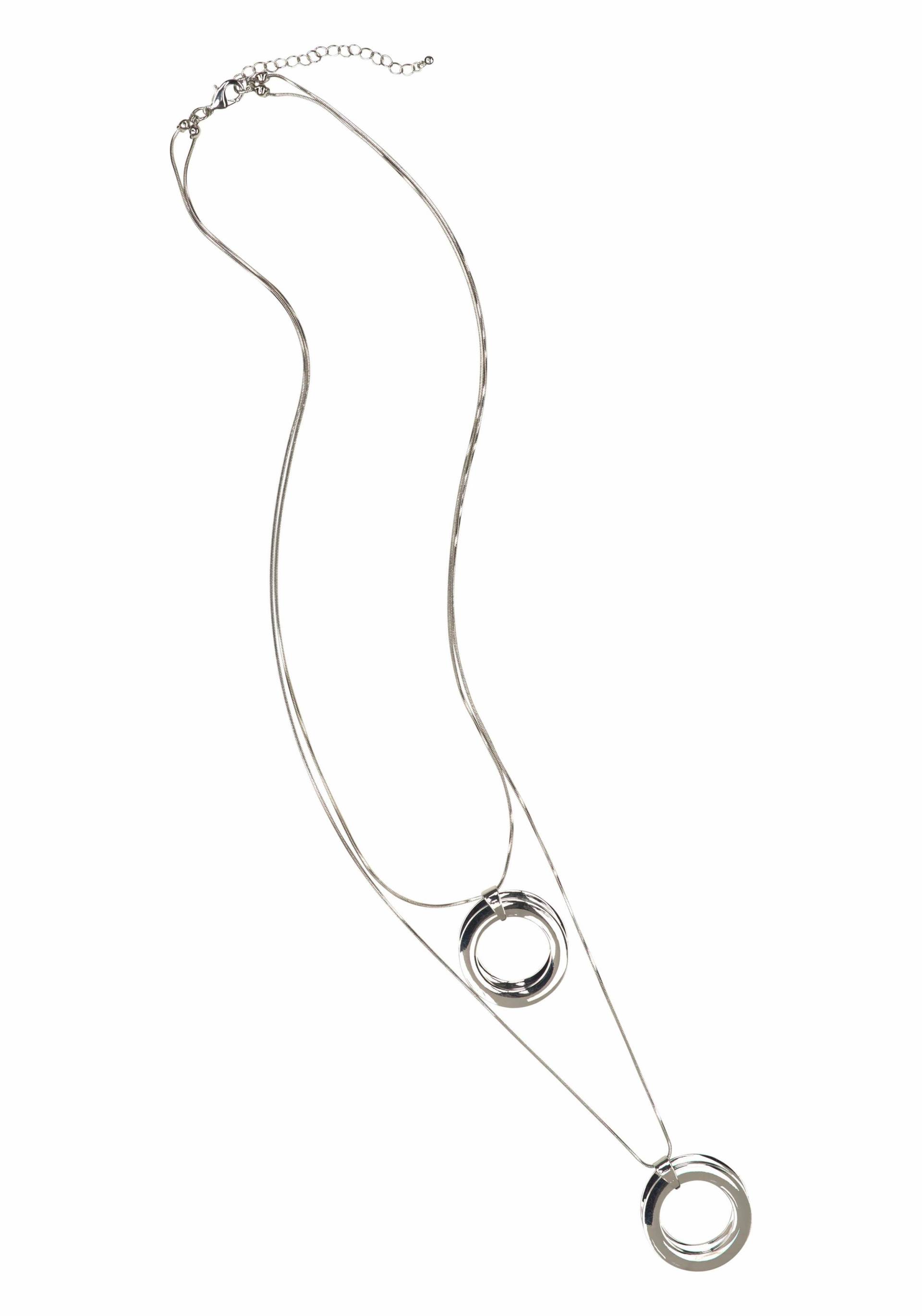 Firetti Lange Kette »2 rhg., mit je doppelten Ringanhänger, glanz« Firetti Lange Kette »2 rhg., mit je doppelten Ringanhänger, glanz« von Firetti