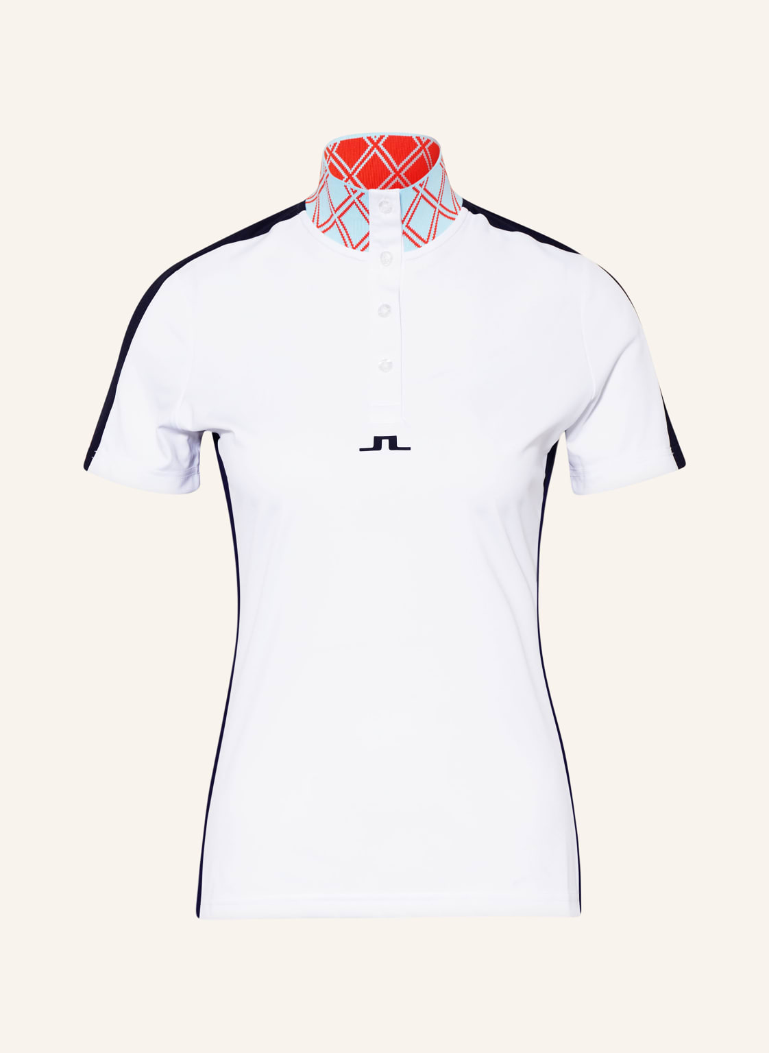 J.Lindeberg Funktions-Poloshirt weiss von J.LINDEBERG