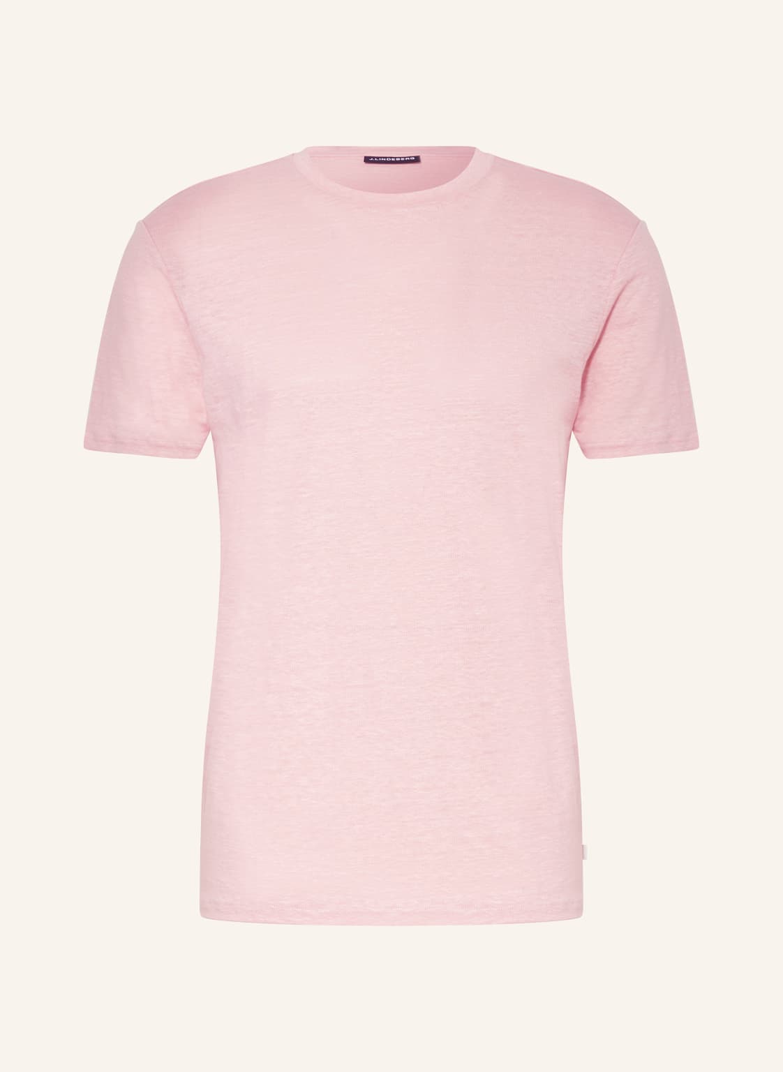 J.Lindeberg T-Shirt Aus Leinen rosa von J.LINDEBERG