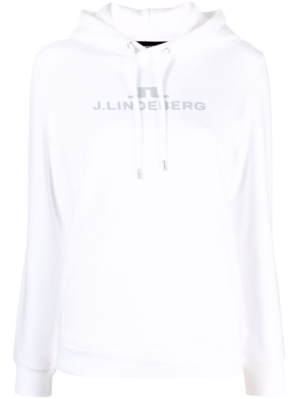 J.Lindeberg Alpha logo-embossed hoodie - White von J.Lindeberg