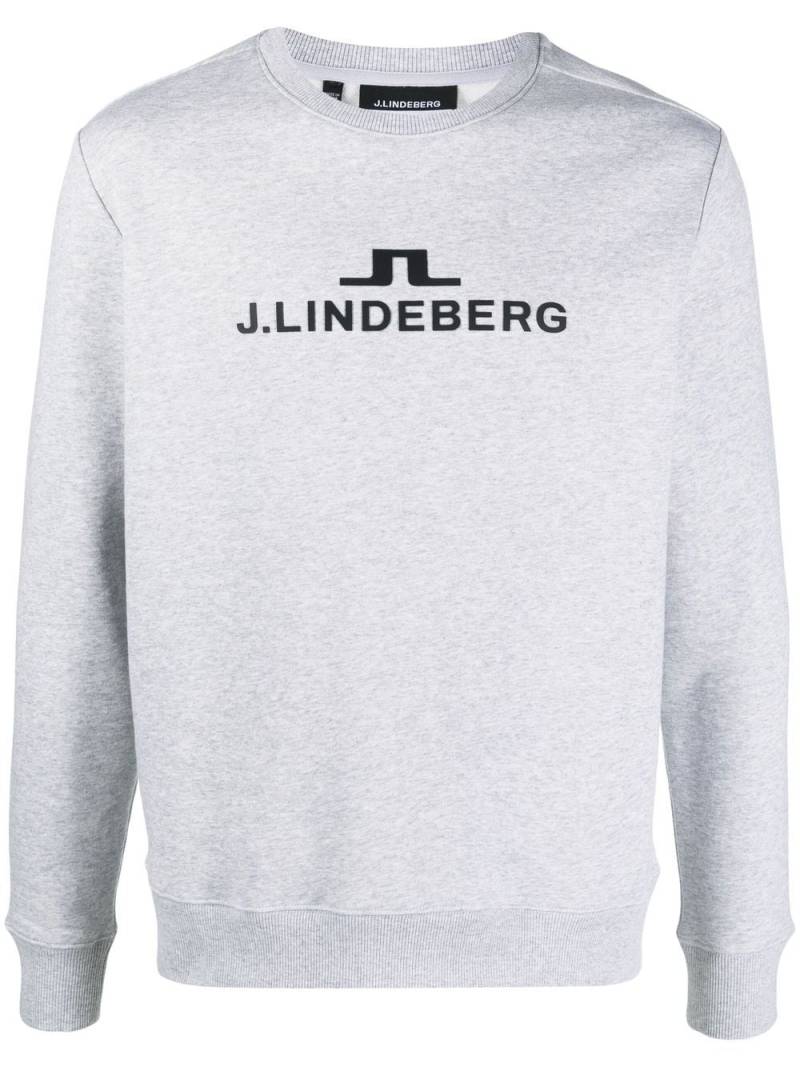 J.Lindeberg Alpha logo-print sweatshirt - Grey von J.Lindeberg