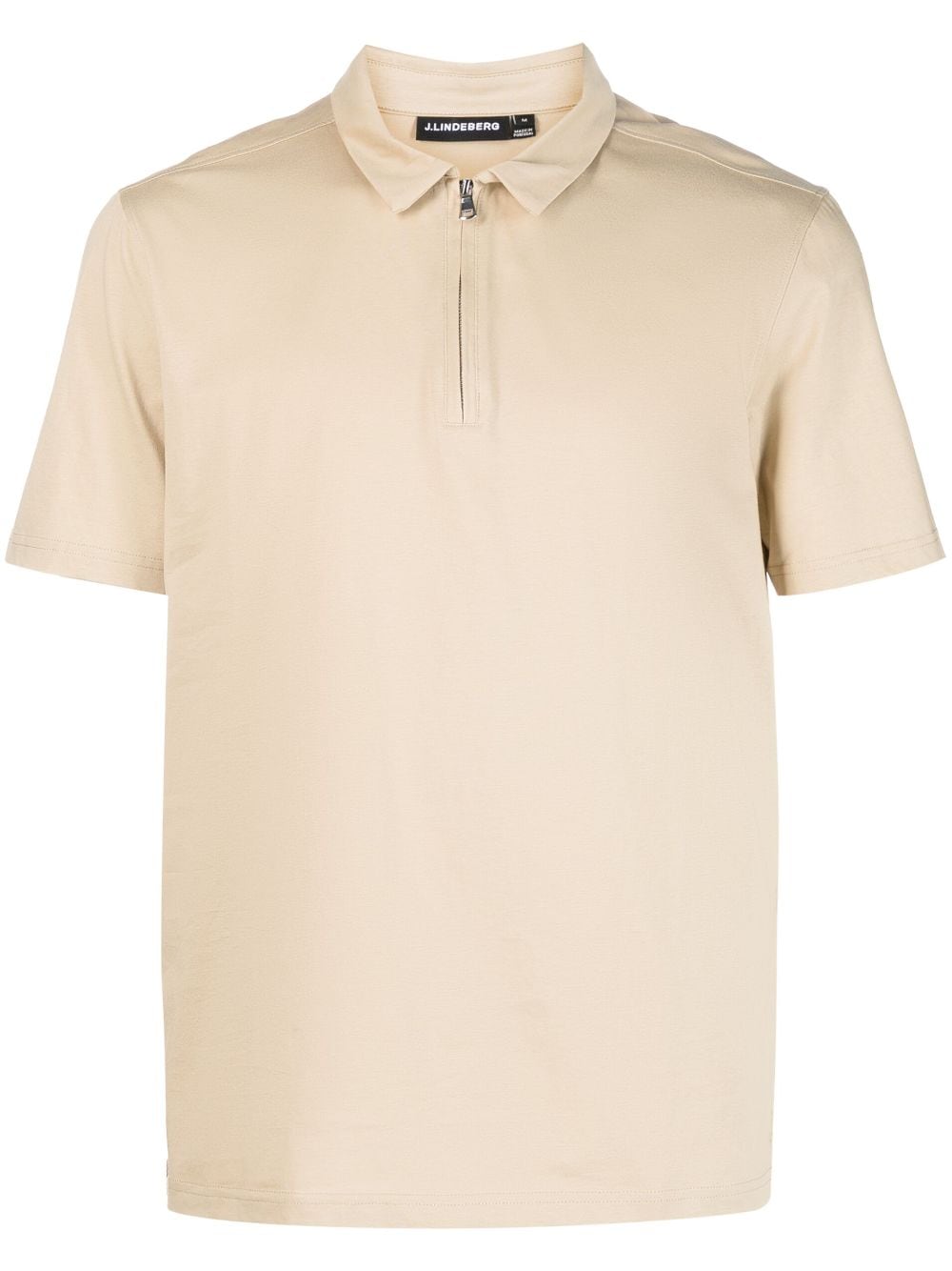 J.Lindeberg Asher half-zip cotton polo shirt - Neutrals von J.Lindeberg