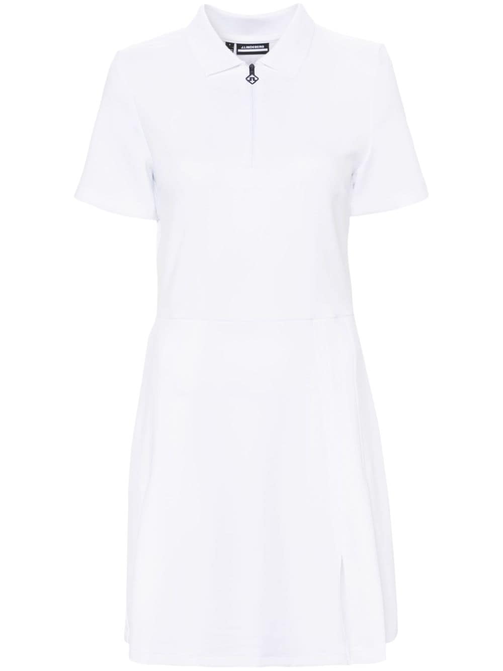 J.Lindeberg Kanai A-line pleated minidress - White von J.Lindeberg