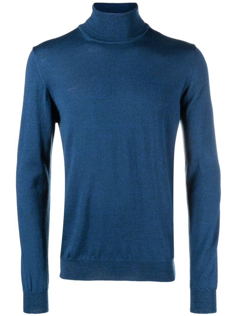 J.Lindeberg Lyd merino funnel-neck sweater - Blue von J.Lindeberg