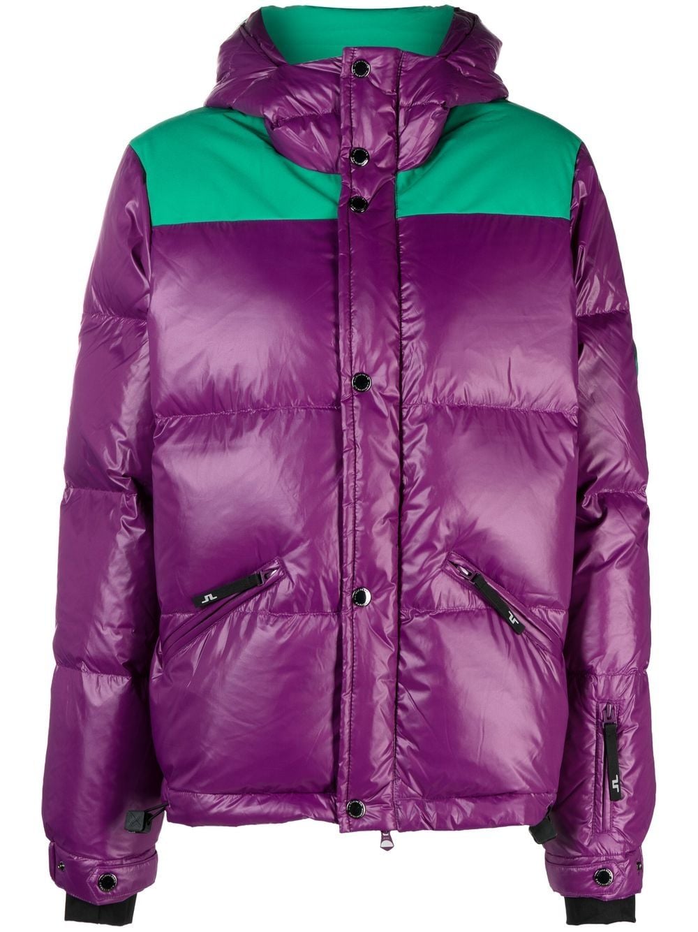 J.Lindeberg Solar colour-block padded jacket - Purple von J.Lindeberg