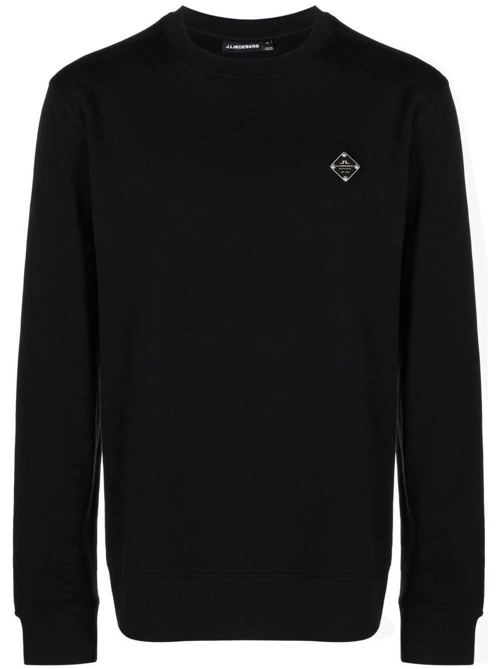 J.Lindeberg Throw logo-patch jumper - Black von J.Lindeberg