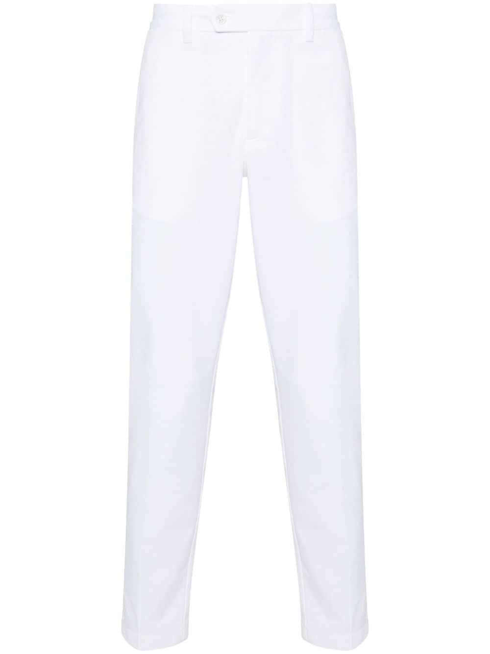 J.Lindeberg Vent button-fastening tapered trousers - White von J.Lindeberg