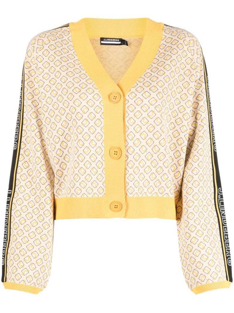 J.Lindeberg Wendy monogram cardigan - Yellow von J.Lindeberg