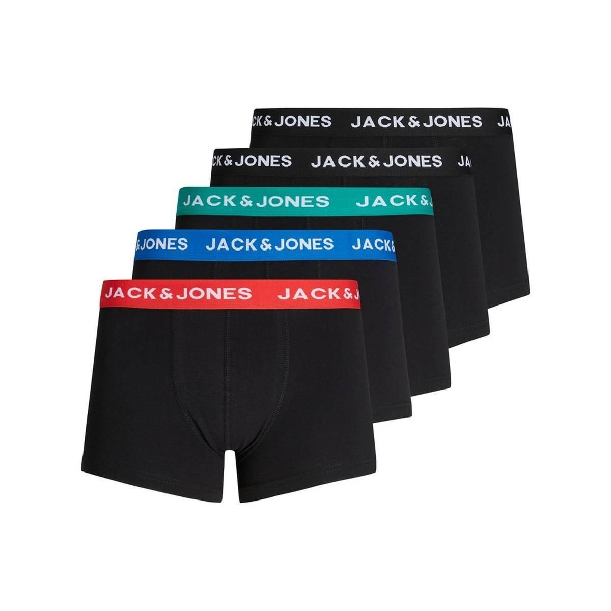 Boxershort 5er Pack Stretch-jachuey Trunks 5 Pack Herren Multicolor S von JACK & JONES