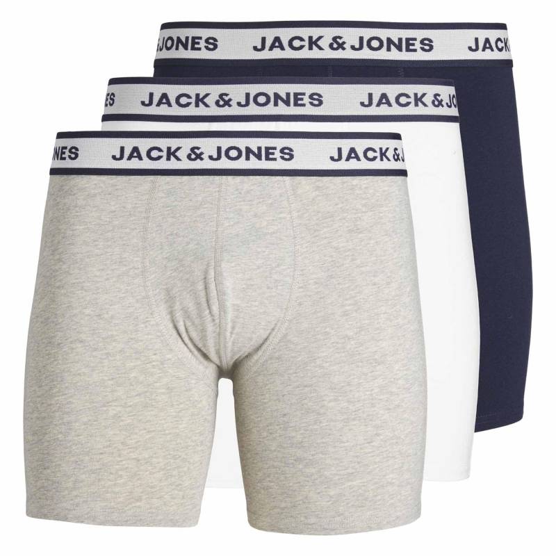 Boxershort Stretch-jacsolid Boxer Briefs 3p Herren Multicolor M von JACK & JONES