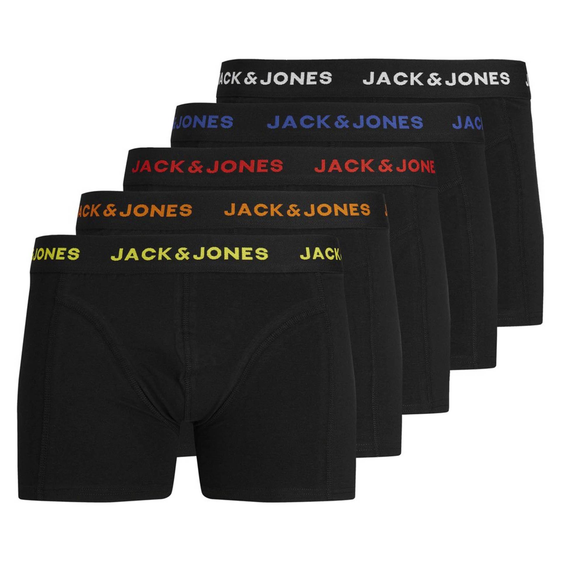 Boxershort Stretch-jacblack Friday Trunks 5p Herren Schwarz M von JACK & JONES