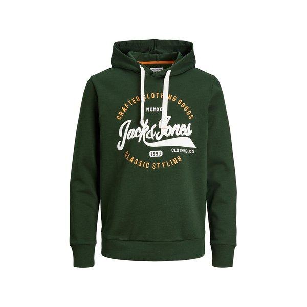 Hoodie Herren Khaki L von JACK & JONES