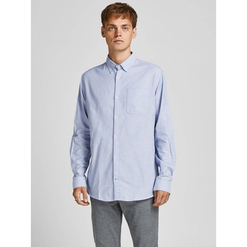 Hemd, Langarm Herren Hellblau L von JACK & JONES