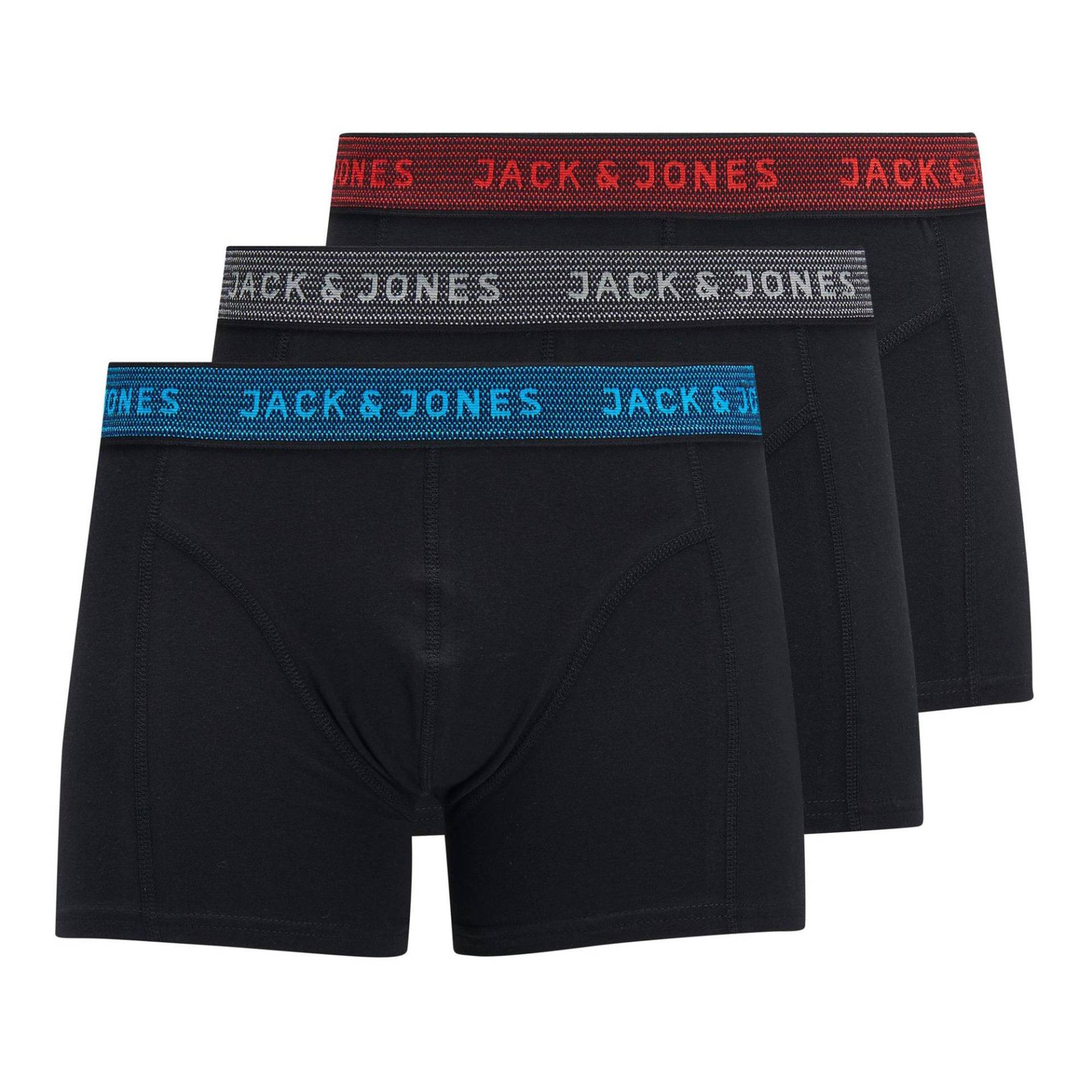 Triopack, Pantys Mit Öffnung Herren Schwarz-Bunt S von JACK & JONES