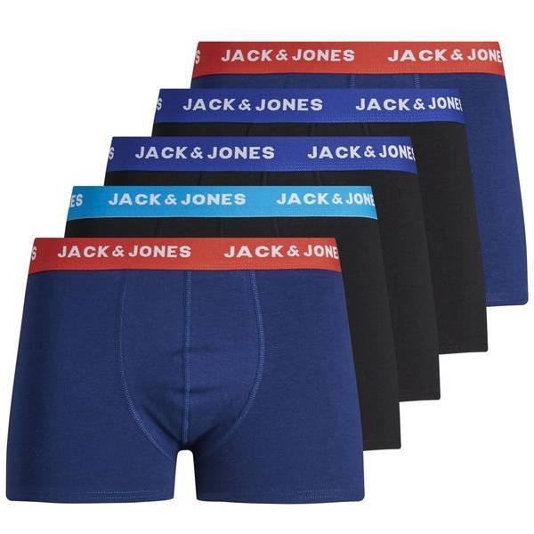 Boxershort 5er Pack Stretch-jaclee Trunks 5 Pack Herren Blau XXL von JACK & JONES