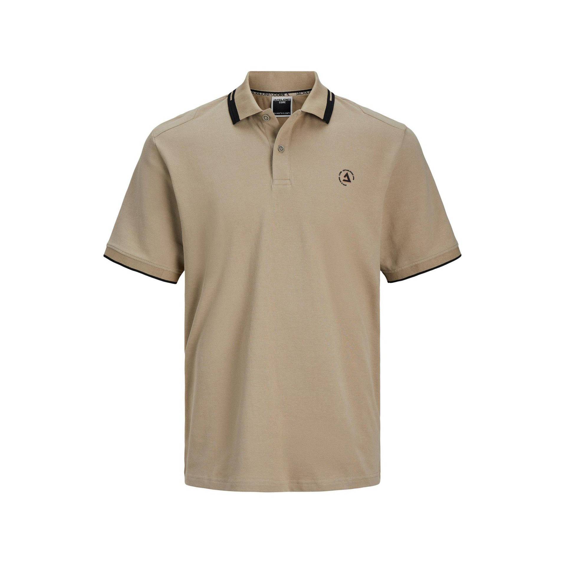 Poloshirt, Kurzarm Herren Beige L von JACK & JONES