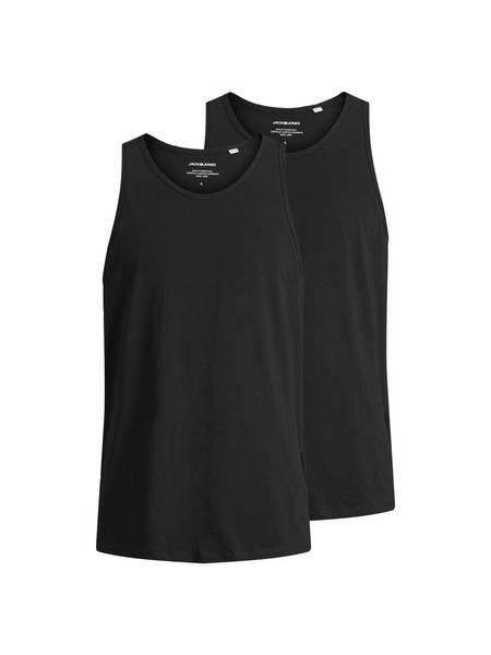 Unterhemd 2er Pack Bequem Sitzend-jacbasic Tanktop 2pk Herren Schwarz S von JACK & JONES