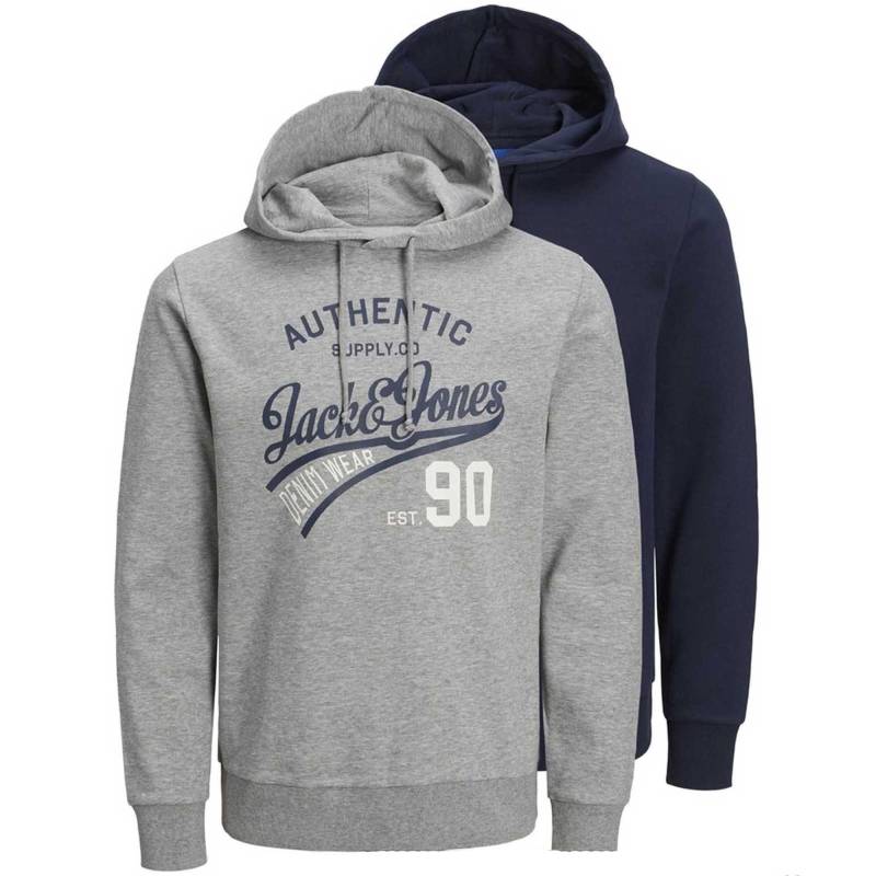 Sweatshirt Bequem Sitzend-jjethan Sweat Hood Herren Taubengrau M von JACK & JONES