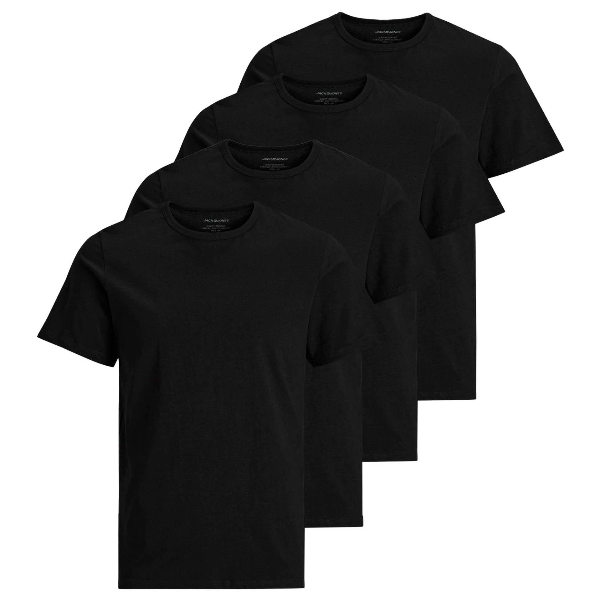 T-shirt, 4er Pack Damen Schwarz L von JACK & JONES