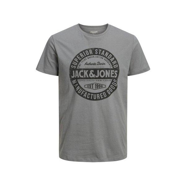 T-shirt Herren Grau S von JACK & JONES