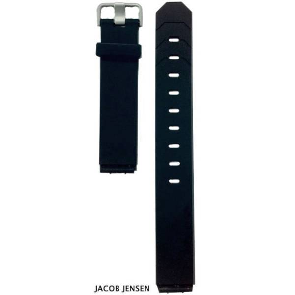 Uhrenband JACOB JENSEN Kautschuk schwarz, 19mm Uhrenband JACOB JENSEN Kautschuk schwarz, 19mm von JACOB JENSEN