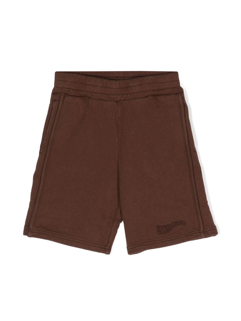 JACQUEMUS L'ENFANT Le Short Camargue cotton shorts - Brown von JACQUEMUS L'ENFANT