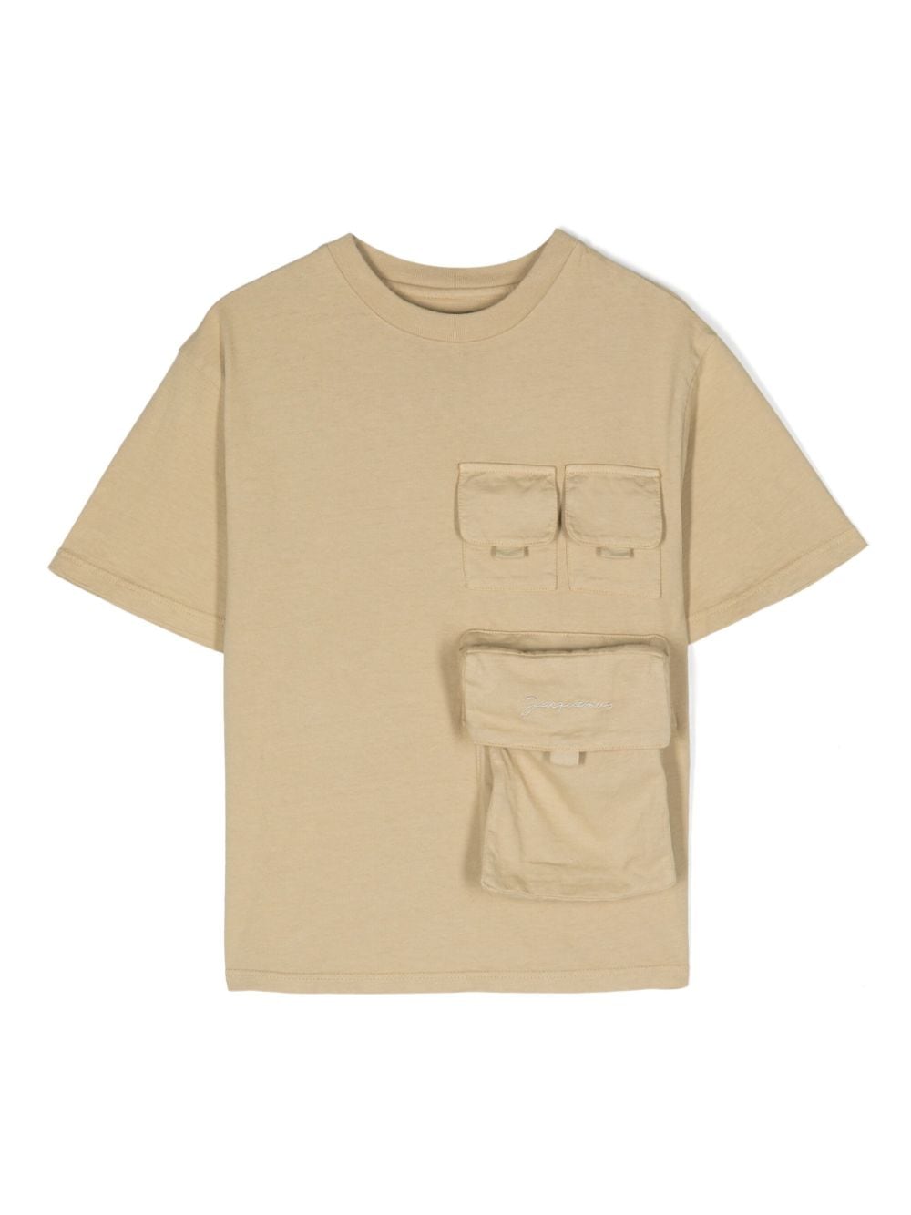 JACQUEMUS L'ENFANT Le T-shirt Bolso cotton T-shirt - Neutrals von JACQUEMUS L'ENFANT