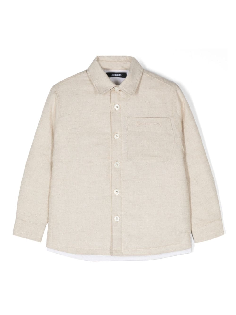 JACQUEMUS L'ENFANT logo-embroidered shirt - Neutrals von JACQUEMUS L'ENFANT