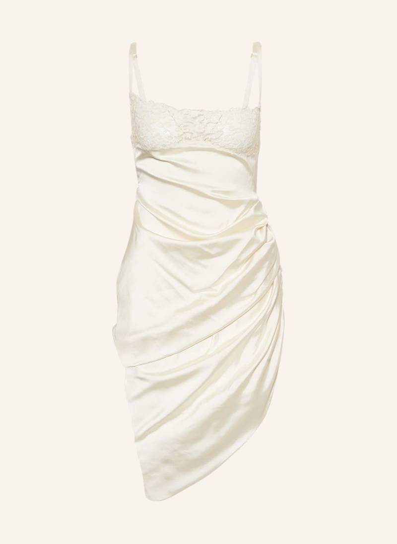 Jacquemus Cocktailkleid La Saudade Brodée Aus Satin weiss von JACQUEMUS