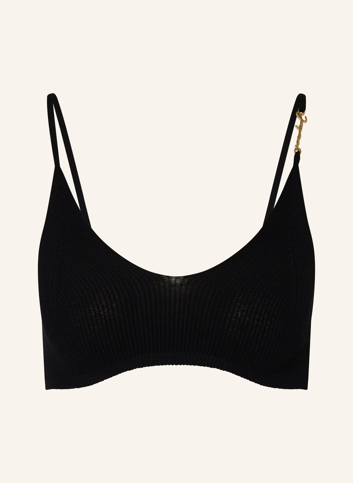 Jacquemus Bustier Le Bandeau Pralu schwarz von JACQUEMUS