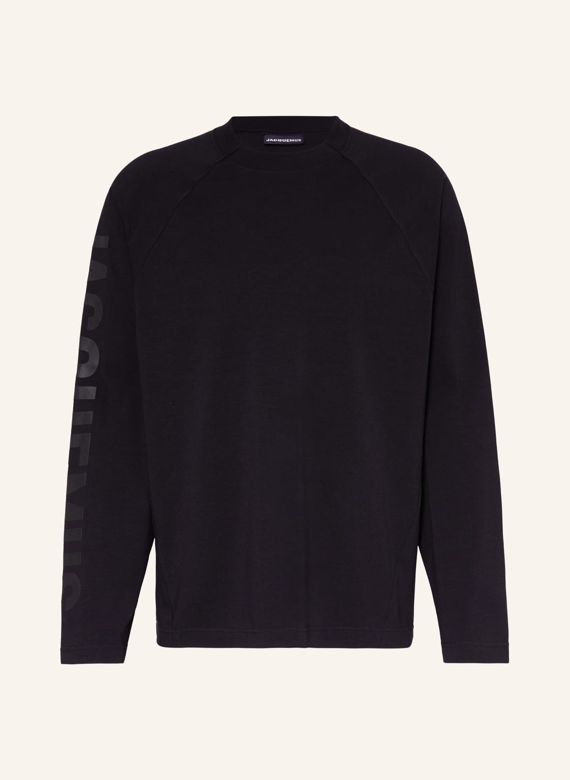 Jacquemus Longsleeve Le Tshirt Typo schwarz von JACQUEMUS