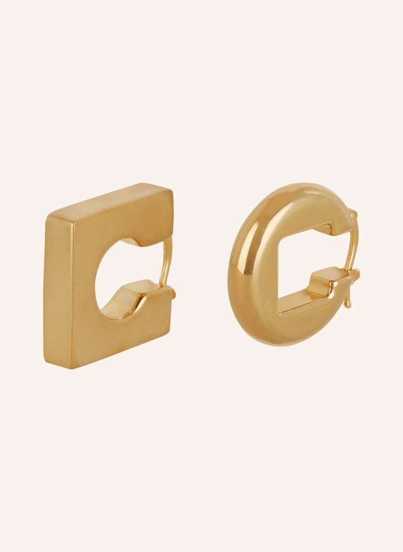 Jacquemus Ohrringe Les Boucles Rond Carre gold von JACQUEMUS