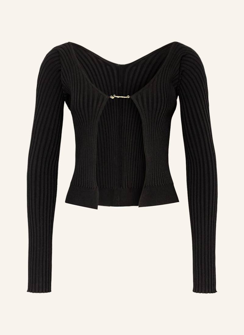 Jacquemus Strickjacke La Maille Pralu Lounge schwarz von JACQUEMUS