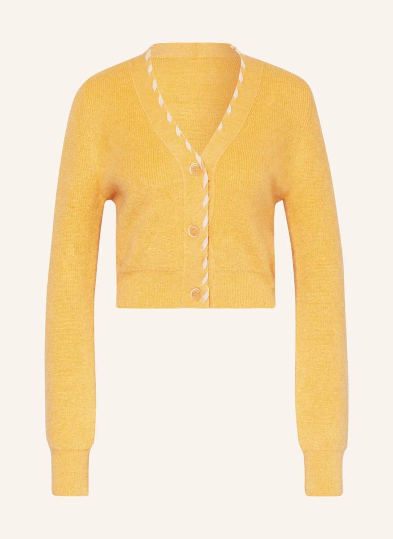 Jacquemus Strickjacke Le Cardigan Lazo Mit Mohair gelb von JACQUEMUS