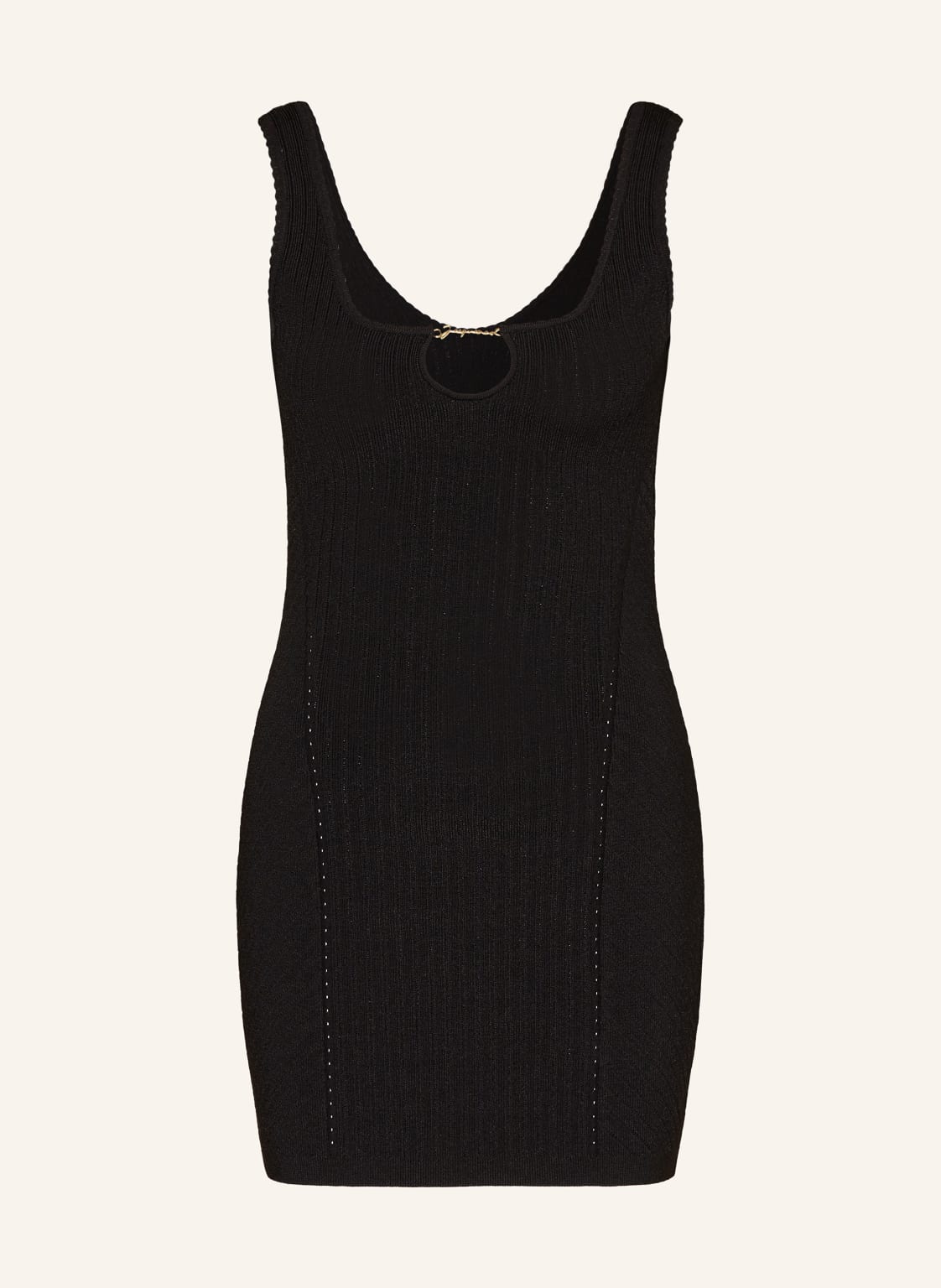 Jacquemus Strickkleid La Mini Robe Sierra Mit Cut-Out schwarz von JACQUEMUS