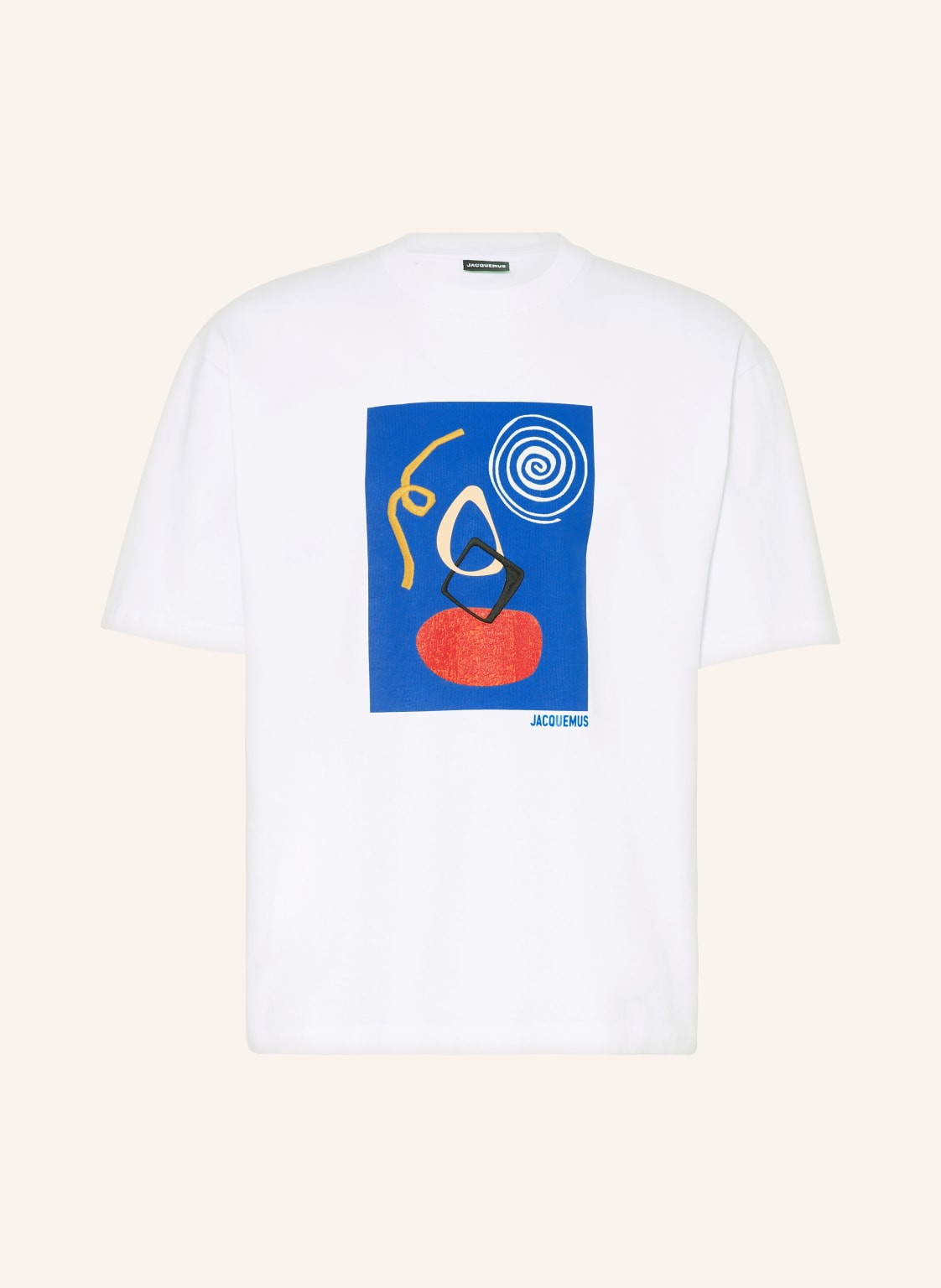 Jacquemus T-Shirt Le Tshirt Cuadro weiss von JACQUEMUS