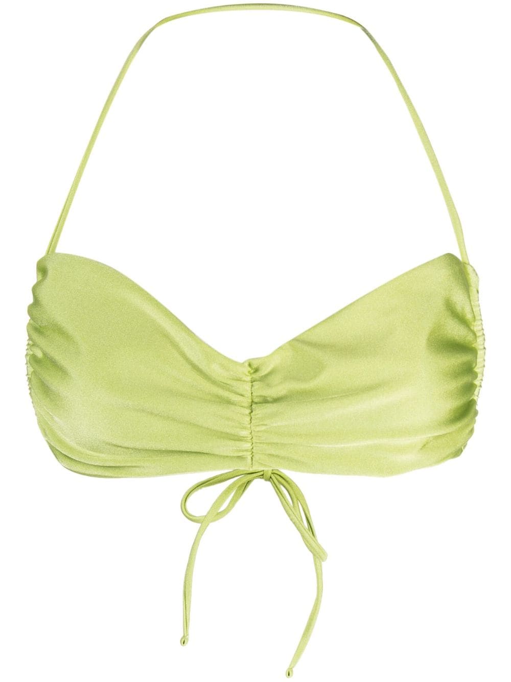 JADE Swim Isla ruched bikini top - Green von JADE Swim