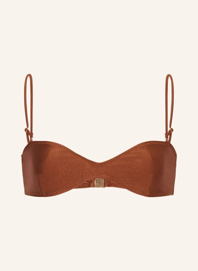Janthee Bralette-Bikini-Top Jaz braun von JANTHEE