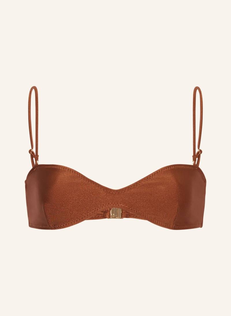 Janthee Berlin Bralette-Bikini-Top Jaz braun von JANTHEE Berlin