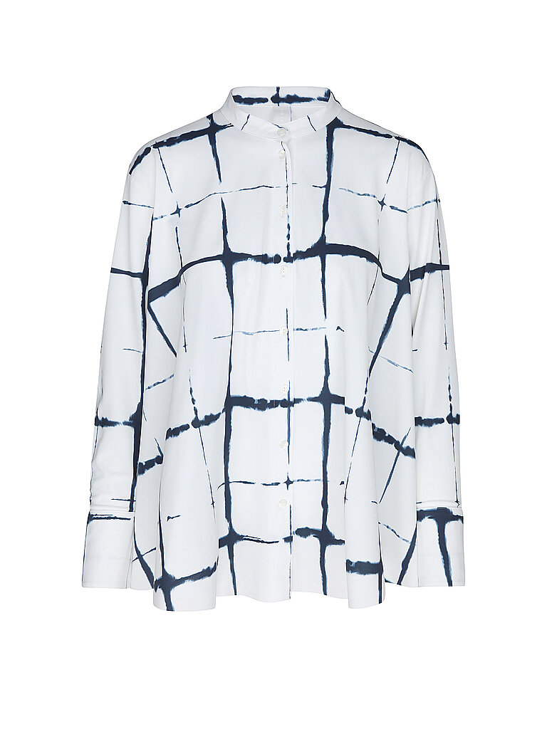 JAPAN TKY Bluse MODY CHECK weiss | M von JAPAN TKY