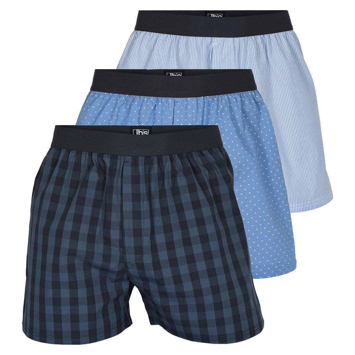 3er Pack Organic Cotton - Boxershorts Herren Blau M von JBS