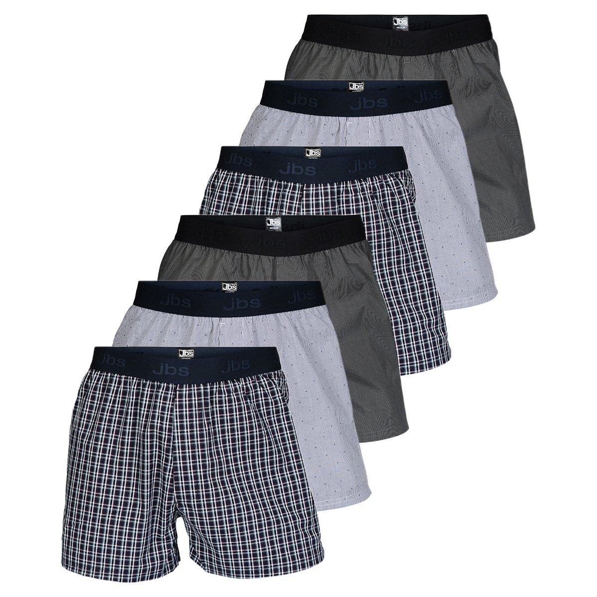 6er Pack Organic Cotton - Boxershorts Herren Grau 3XL von JBS